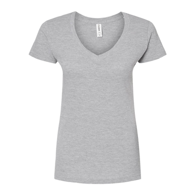 Tultex - Women's Fine Jersey V-Neck T-Shirt - 214