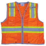 2900 Lime Surveyors Vest w/ Clear ID Pocket