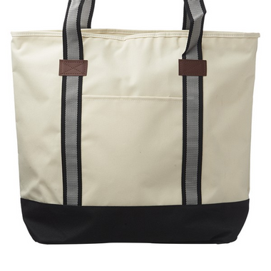Large Sea Coast Polyester Tote Bags