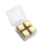 4 Piece Reusable Stainless Steel Ice Cube Set