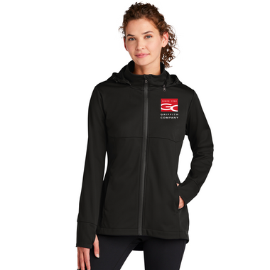 LST980 Sport-Tek® Ladies Hooded Soft Shell Jacket