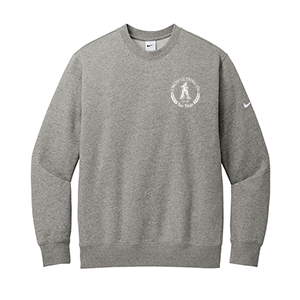 Cement Cutting NKFD9863 Nike Club Fleece Sleeve Swoosh Crew