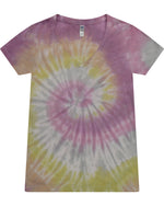 1075CD Tie-Dye Ladies' V-Neck T-Shirt