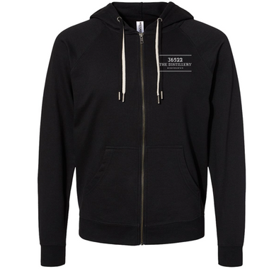 SS1000Z Distillery - Icon Lightweight Loopback Terry Full-Zip Hooded Sweatshirt