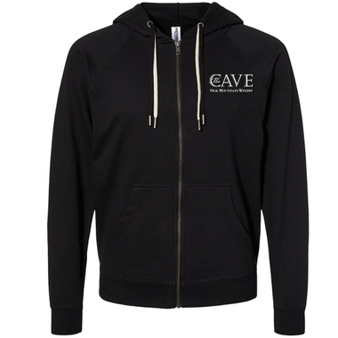 The Cave OMW - Icon Lightweight Loopback Terry Full-Zip Hooded Sweatshirt