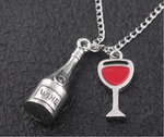 Wine Bottle Charm Necklace