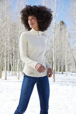 EB227 Eddie Bauer Ladies 1/2-Zip Microfleece Jacket
