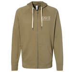 The Cave OMW - Icon Lightweight Loopback Terry Full-Zip Hooded Sweatshirt