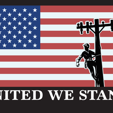 We Do Flag w/ Saying United We Stand Long Sleeve
