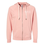 The Cave OMW - Icon Lightweight Loopback Terry Full-Zip Hooded Sweatshirt