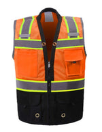 544BKC Premium Two-Tone Surveyor's Vest - Black