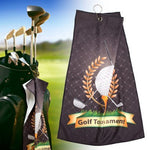 Sublimated Microfiber Velour Golf Towel