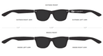 Soft touch matte Retro Sunglasses w/1-Color Temple Imprint