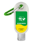 1.9 oz. SPF 30 Sunscreen in Clear Bottle with Carabiner