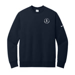 Cement Cutting NKFD9863 Nike Club Fleece Sleeve Swoosh Crew