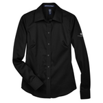 DG530w D&G Women's Solid Stretch Twill Woven Shirt