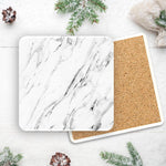 Faux Marble Printed Square Coaster