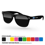 Retro Sunglasses w/ Full Color Temple Imprint
