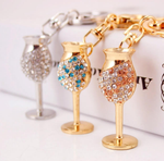 Wine Charm Keychain