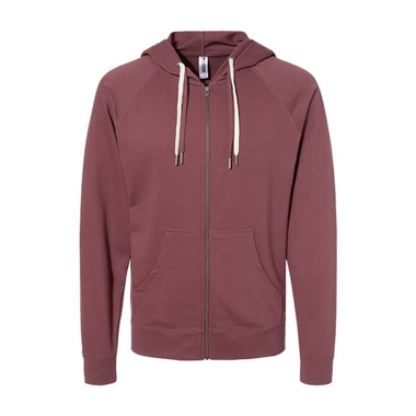 SS1000Z Lightweight Loop Back Terry Full-Zip Hooded Sweatshirt