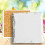 Square Layered Edge Absorbent  Stone Coaster