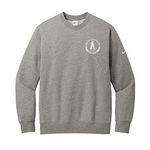 Cement Cutting NKFD9863 Nike Club Fleece Sleeve Swoosh Crew