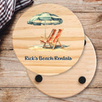 Round Wood Coaster