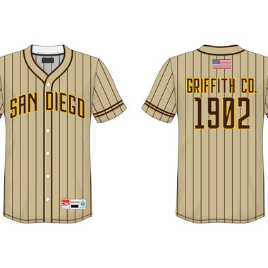 Griffith Company Custom San Diego Baseball Jersey