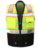 544BKC Premium Two-Tone Surveyor's Vest - Black